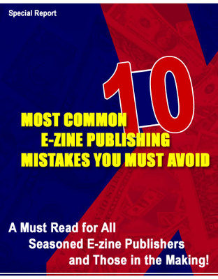 Product picture 10 MOST COMMON E-ZINE PUBLISHING MISTAKES  - PLR !